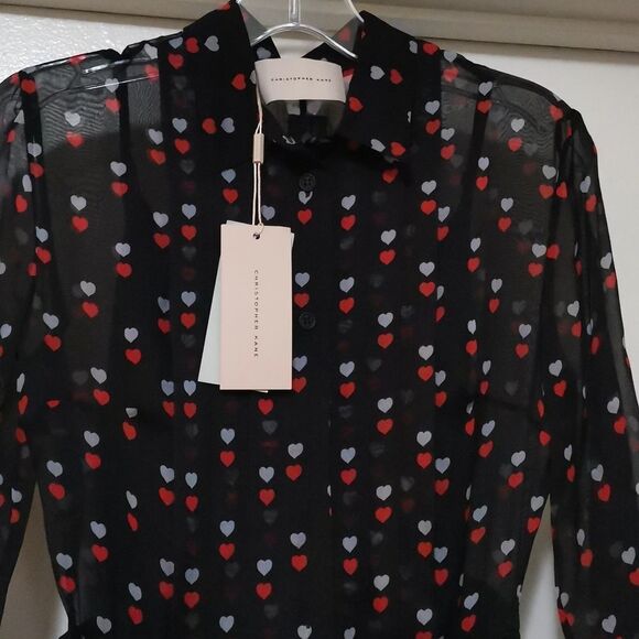 Christopher Kane Silk Heart Dress. - Picture 2 of 6